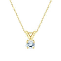 Solitaire přívěsek s akvamarínem Lalom