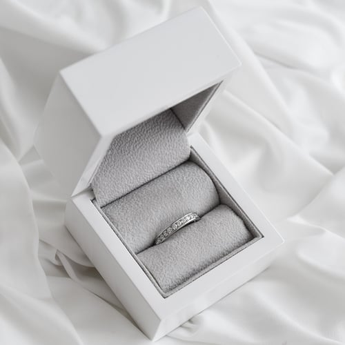 Eternity prsten s diamanty a pánský komfortní prsten Branko
