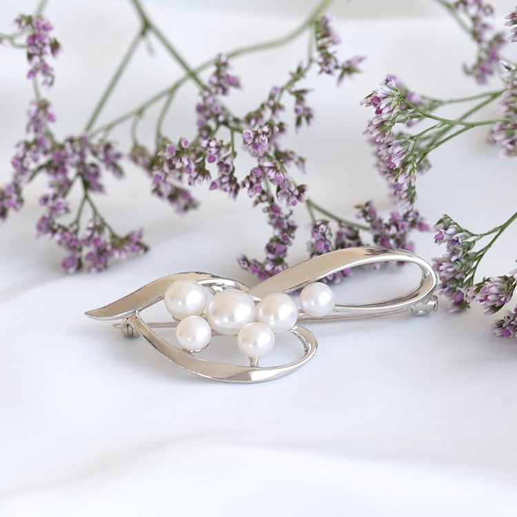 Perlová brož 78134