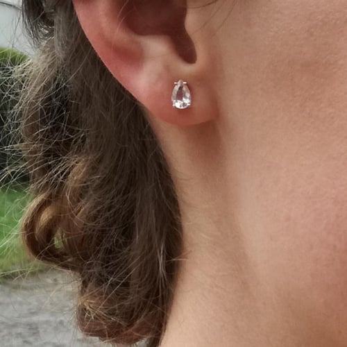 Zlatá sada šperků s pear morganity a diamanty Rainija
