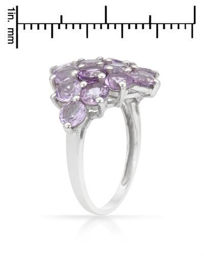 Ametystový stříbrný prsten 1045