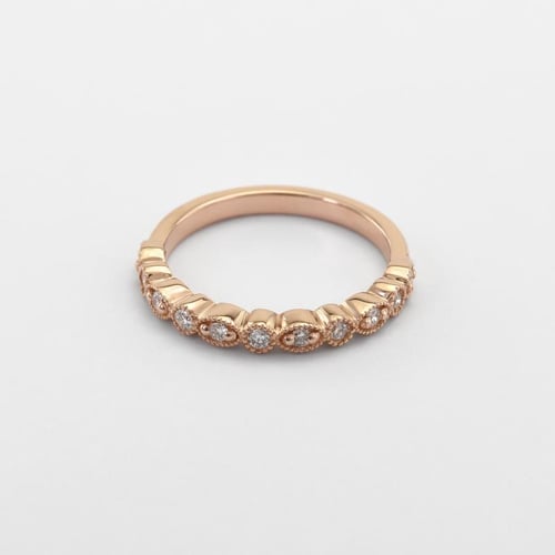 Eternity prsten s lab-grown diamanty a pánský komfortní prsten Paloma