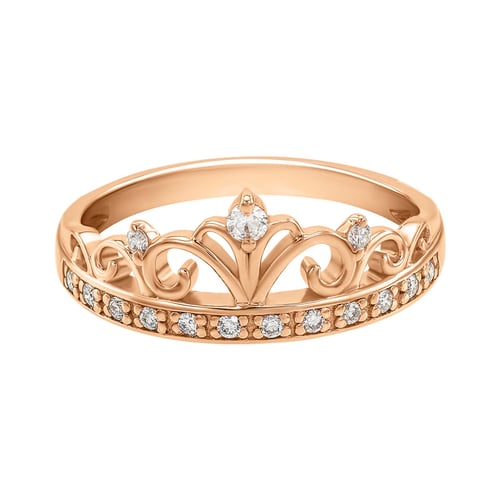 Princeznin zlatý prsten s diamanty Alpana