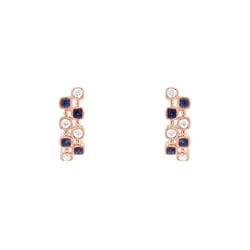 Napichovací náušnice s diamanty a safíry Viltaute