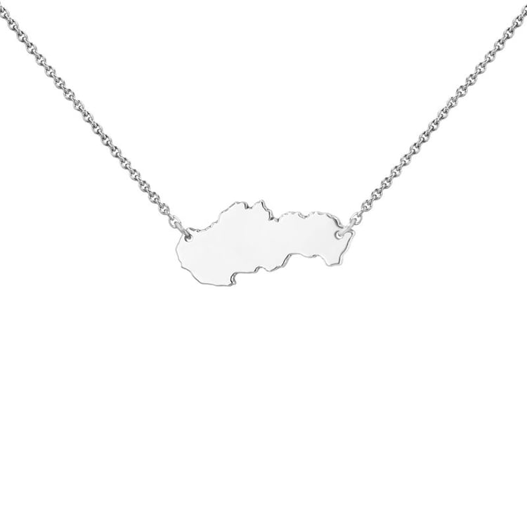 Stříbrný náhrdelník Slovensko 106489