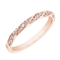 Propletený rozvodový eternity prsten s lab-grown diamanty Arnulf