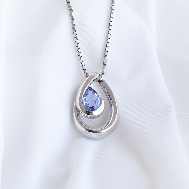 Stříbrný přívěsek s tanzanitem 88846