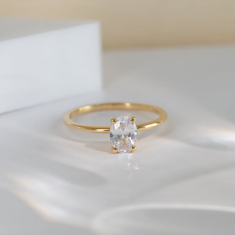 Zásnubní prsten s 0.53ct IGI certifikovaným oval diamantem Frost 169593