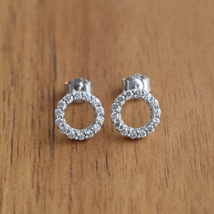 Karma náušnice s lab-grown diamanty Leonas 141303