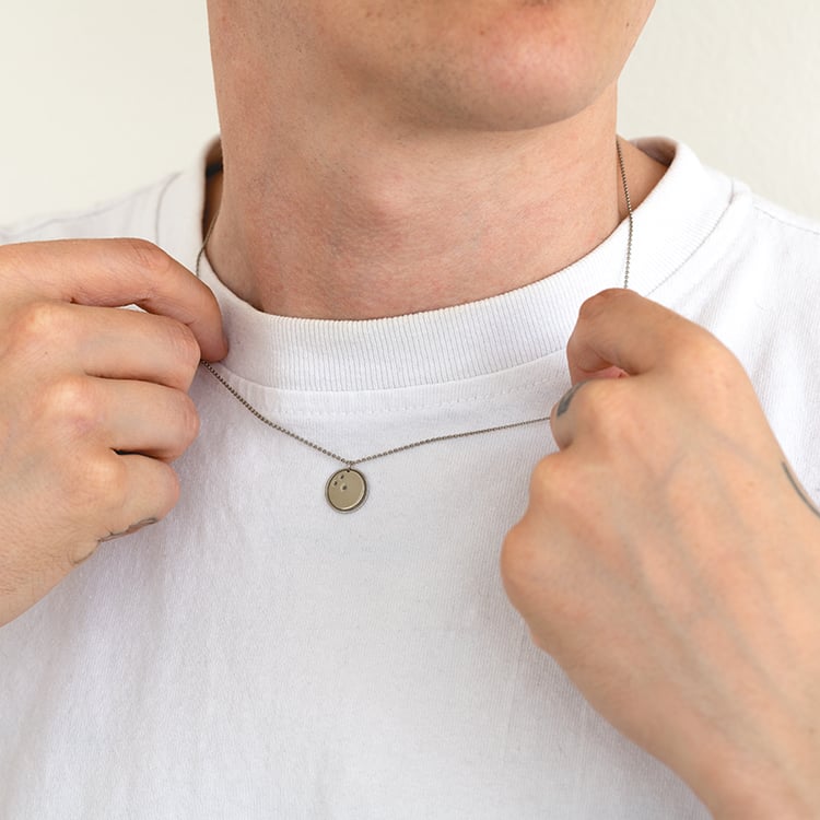 Stříbrný přívěsek míč s gravírem dle vaší volby Bowling 124212