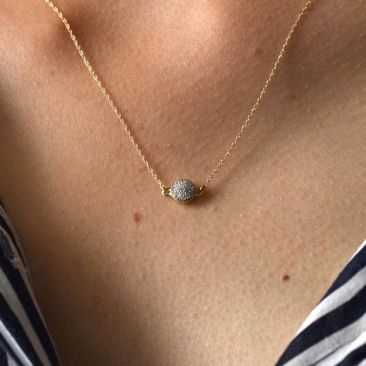 Náhrdelník s diamanty 10915