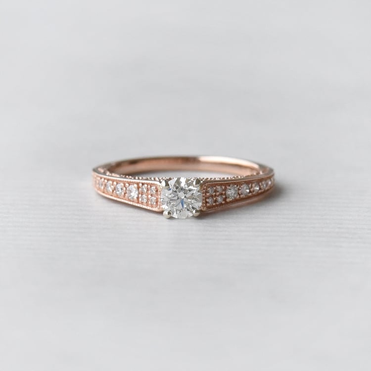 Zlatý zásnubní prsten 73680