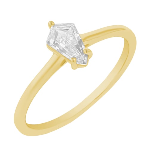 Zásnubní prsten s shield lab-grown diamantem Greta