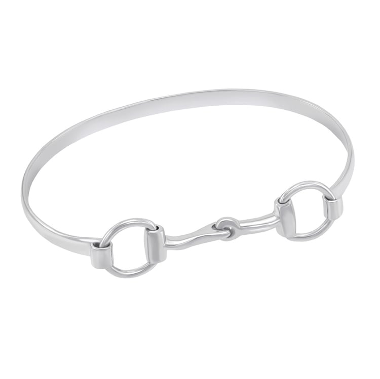 Stříbrný náramek ve tvaru koňského udidla