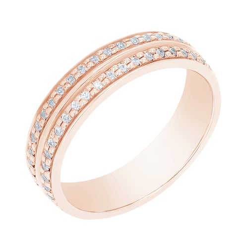 Zlaté snubní prsteny s diamanty Sydell
