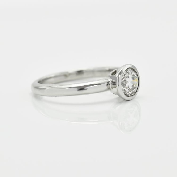 Platinový zásnubní prsten 15476