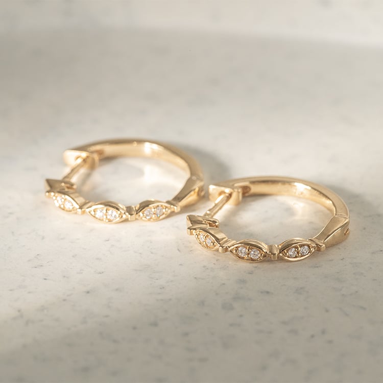 Kruhové náušnice s lab-grown diamanty Wontisa 120171