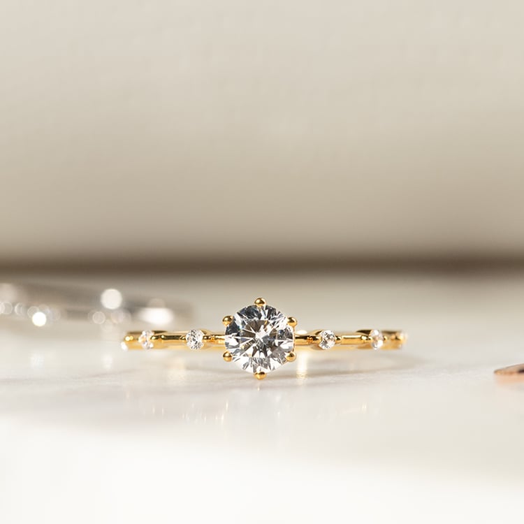 Zásnubní prsten s diamanty Imelda 134107