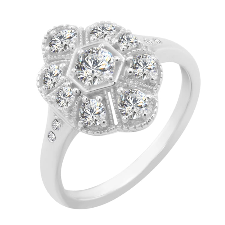 Diamantový vintage prsten ze zlata Amfiona