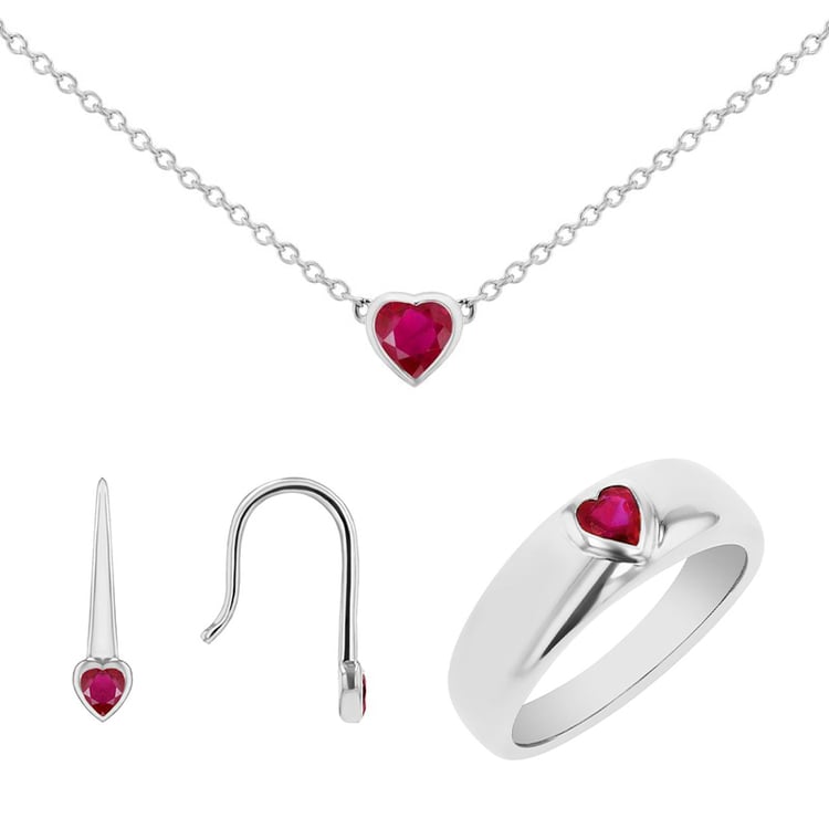 Rubínová kolekce šperků Roshni 100134