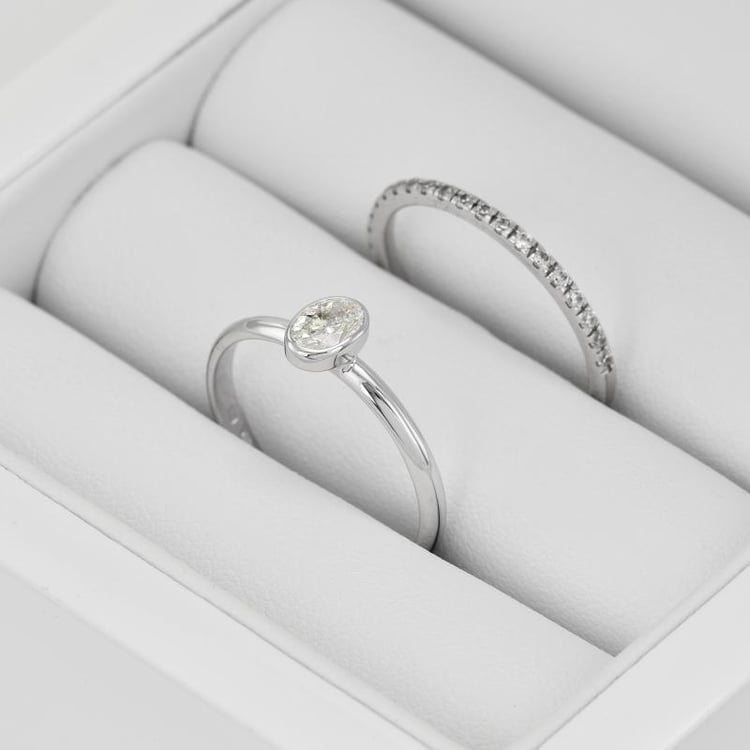 Set prstenů s diamanty 37332