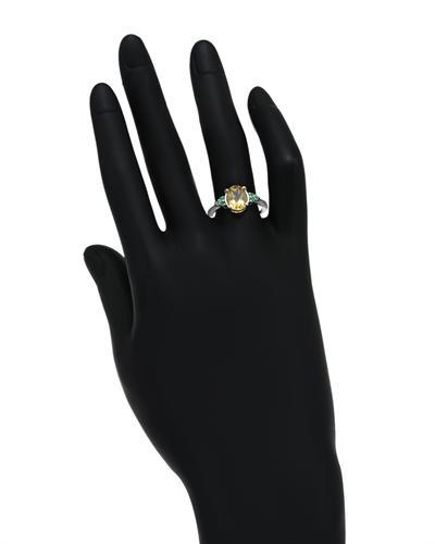 Smaragdový prsten s citrínem 1397