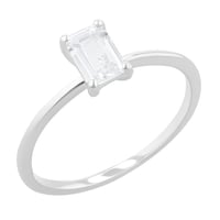 Zásnubní prsten s emerald lab-grown diamantem Olson