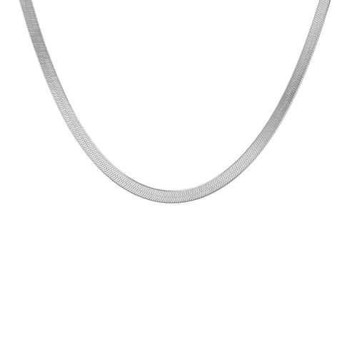 Herringbone plochý řetízek 45 cm ze stříbra