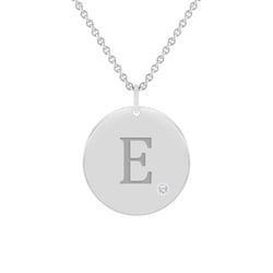 Zlatý přívěsek s diamantem a gravírem písmene Sager