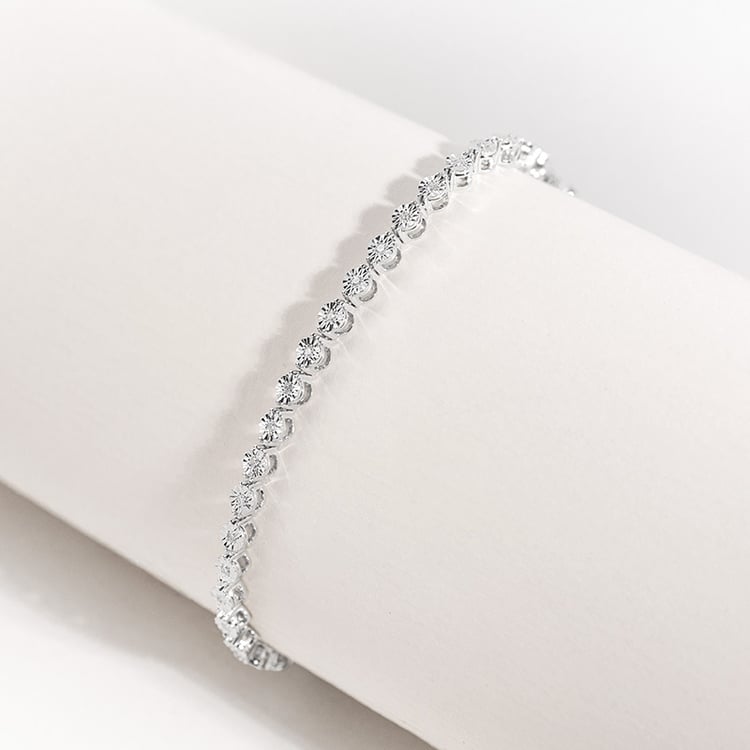 Náramek s třpytivými lab-grown diamanty Jago 154388