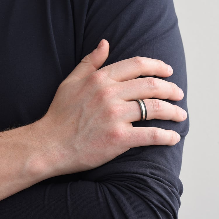 Pánský snubní prsten 79656