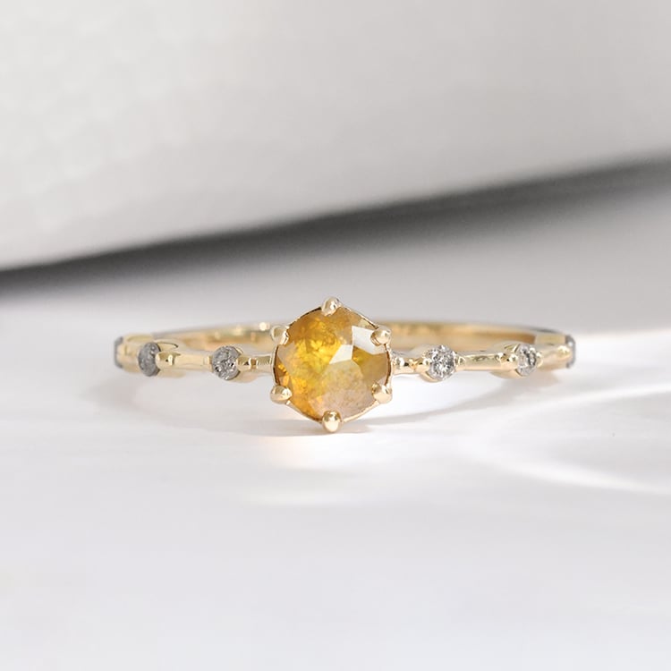 Prsten se salt and pepper diamanty Imelda 117639