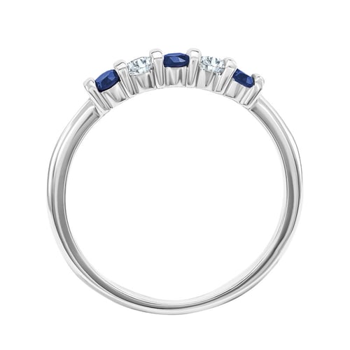 Eternity prsten se safíry a diamanty Dalis