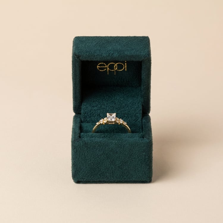 Rozvodový prsten s emerald diamantem 165152