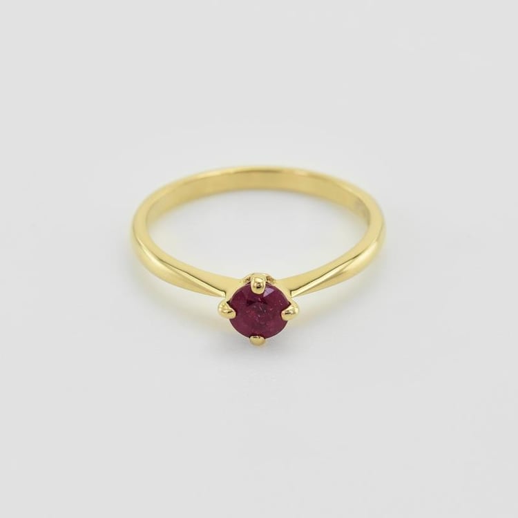 Rubínový prsten ze zlata 36043