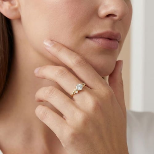 Zásnubní prsten s 2ct IGI certifikovaným lab-grown diamantem Olha