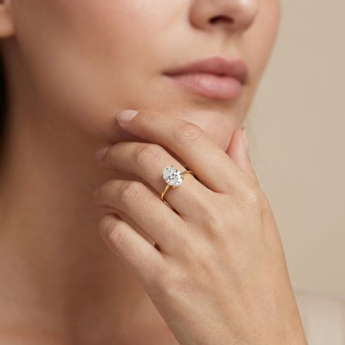 Rozvodový prsten s oval diamantem Charley