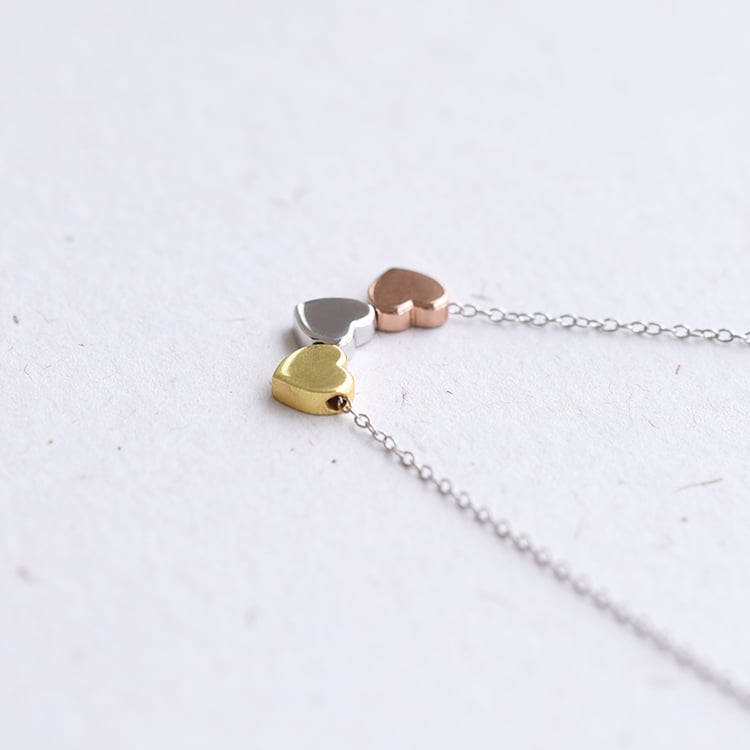 Srdíčkový stříbrný náhrdelník 59683