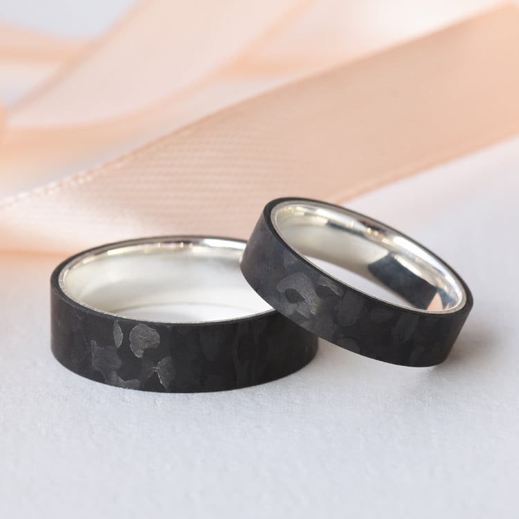 Snubní karbonové prsteny 77491