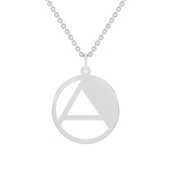 Stříbrný přívěsek s vykrojeným písmenem Alfabet