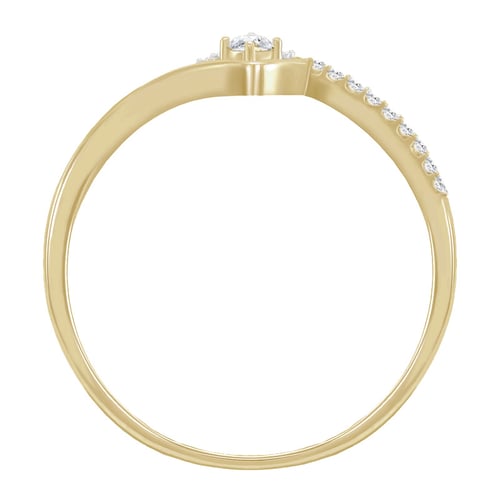 Stříbrný romantický prsten s lab-grown diamanty Anthia