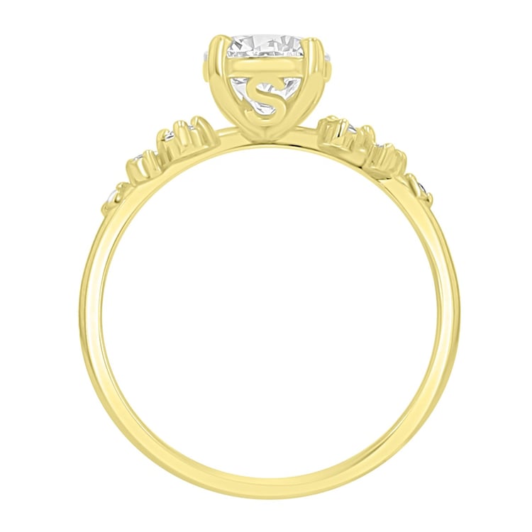 Zásnubní prsten s výběrem písmene a diamanty Olha 166875