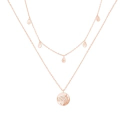 Set stříbrného přívěsku a náhrdelníku s kapkami a duhou A Cup Of Style