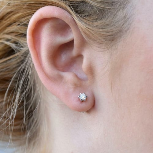 Zářivé náušnice s 0.20ct diamanty Docala