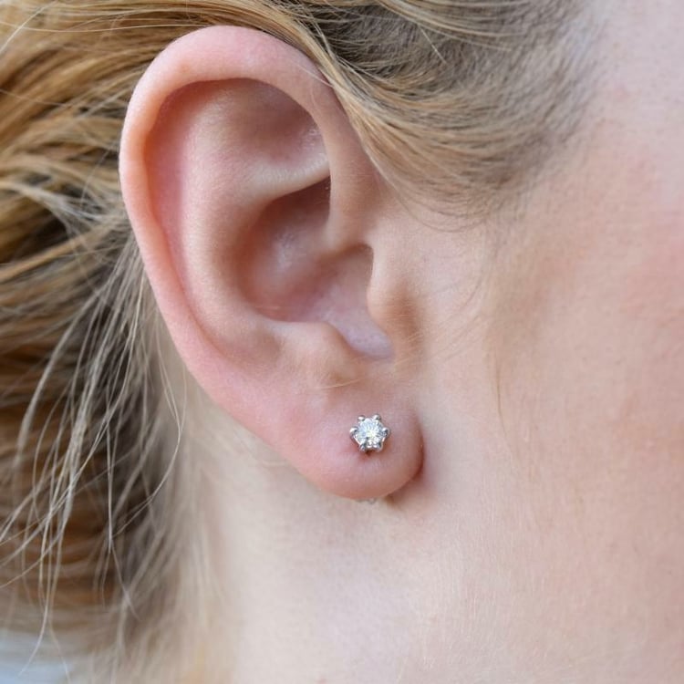 Zlaté náušnice s diamanty Condola 107193