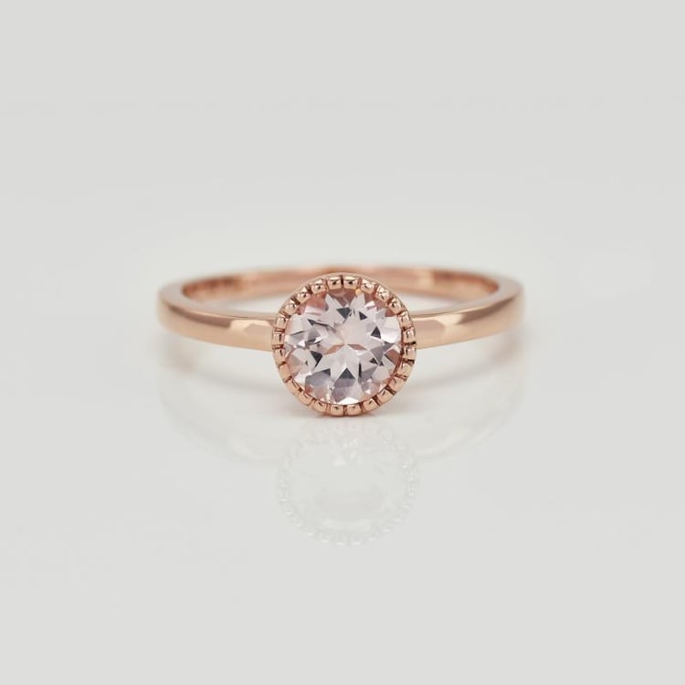 Prsten s růžovým morganitem 16384