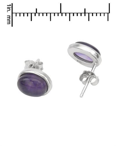 Ametystové náušnice stříbrné 1579