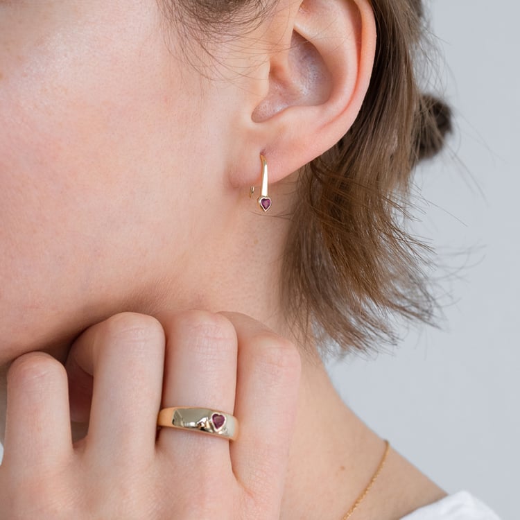 Prsten s rubínovým srdcem Maud 124547