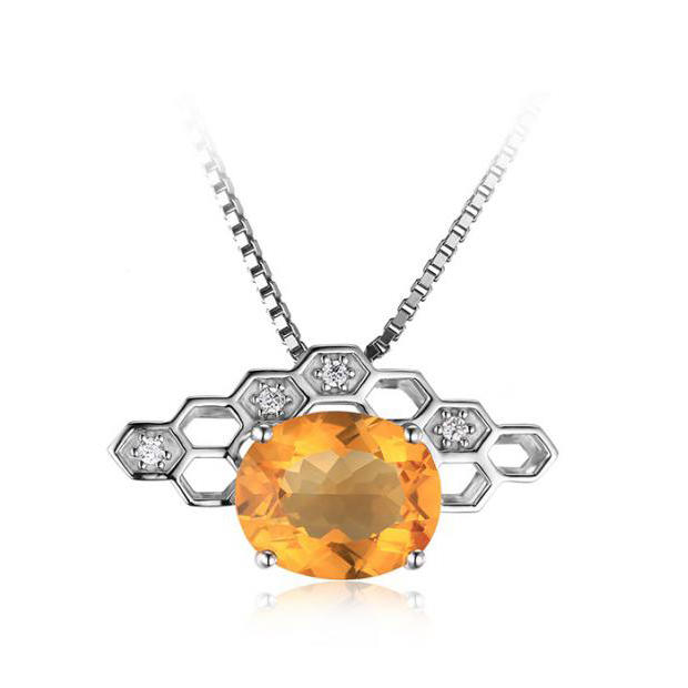 Citrínový náhrdelník