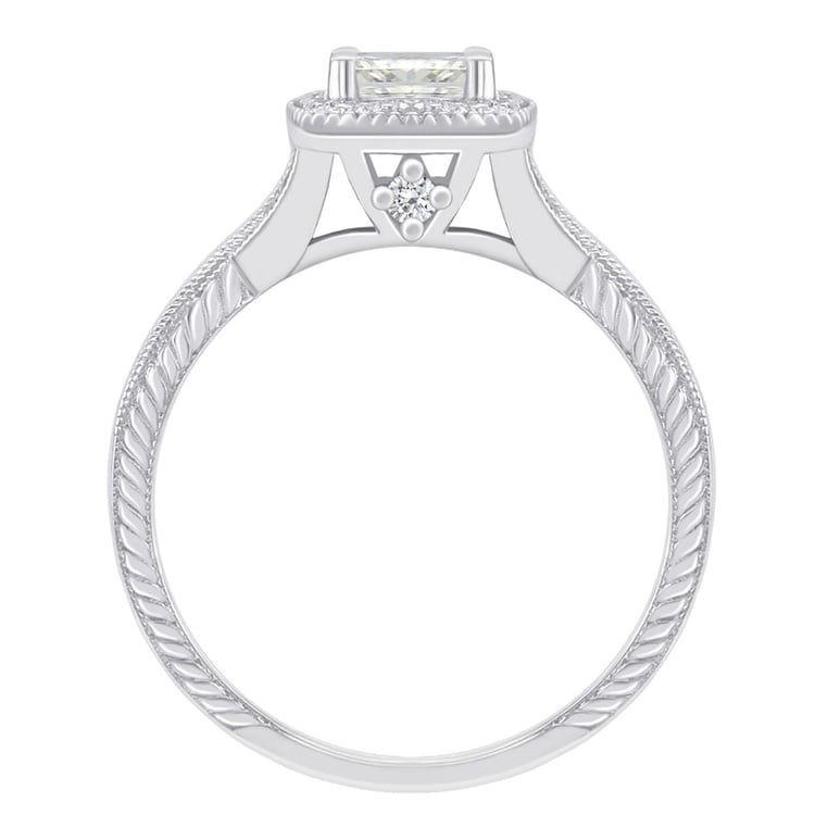 Zásnubní prsten s princess diamantem Cvetah 62752